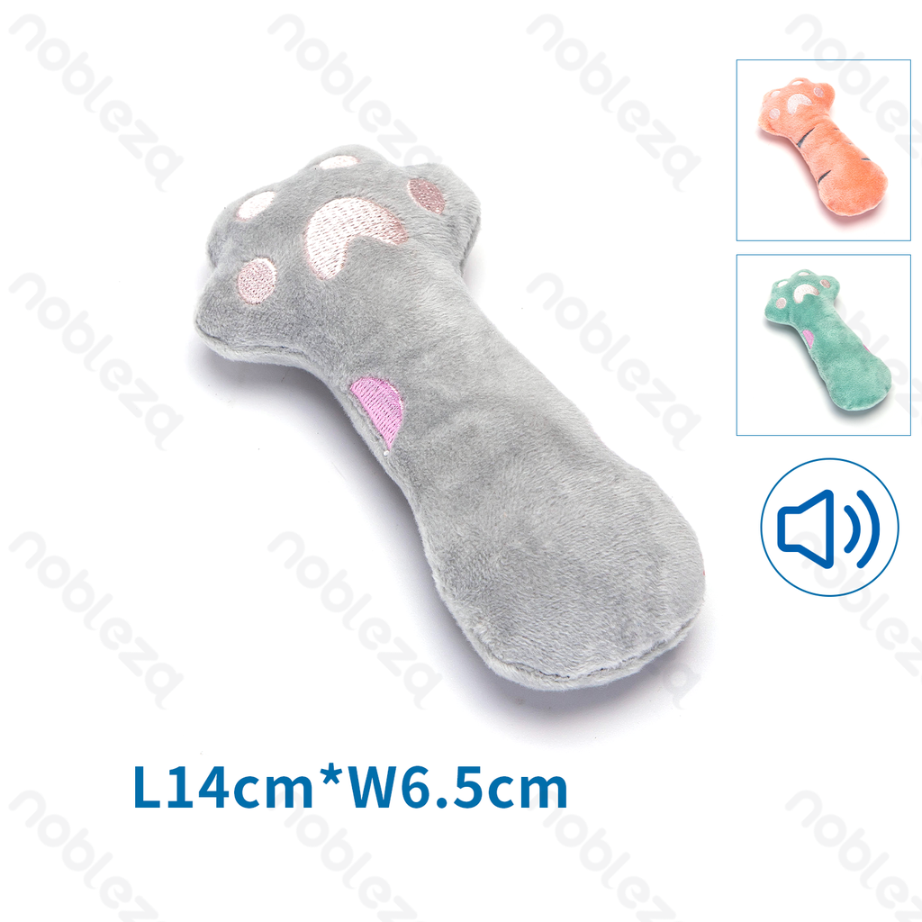 Jouet en peluche pour chien Nobleza avec son - Patte d'ours