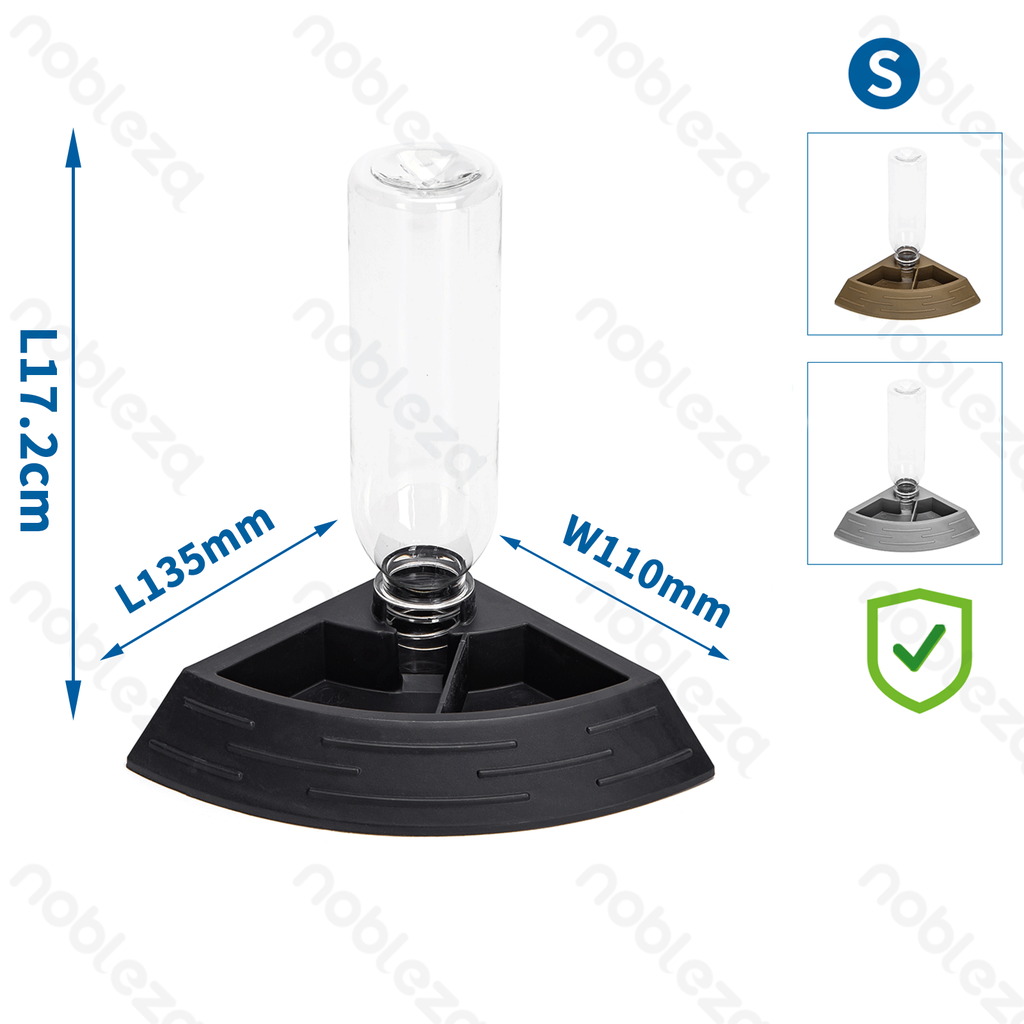 [B40503I5A] Nobleza Plastic Fan-Shaped Food and Water Bowl for Small Animals