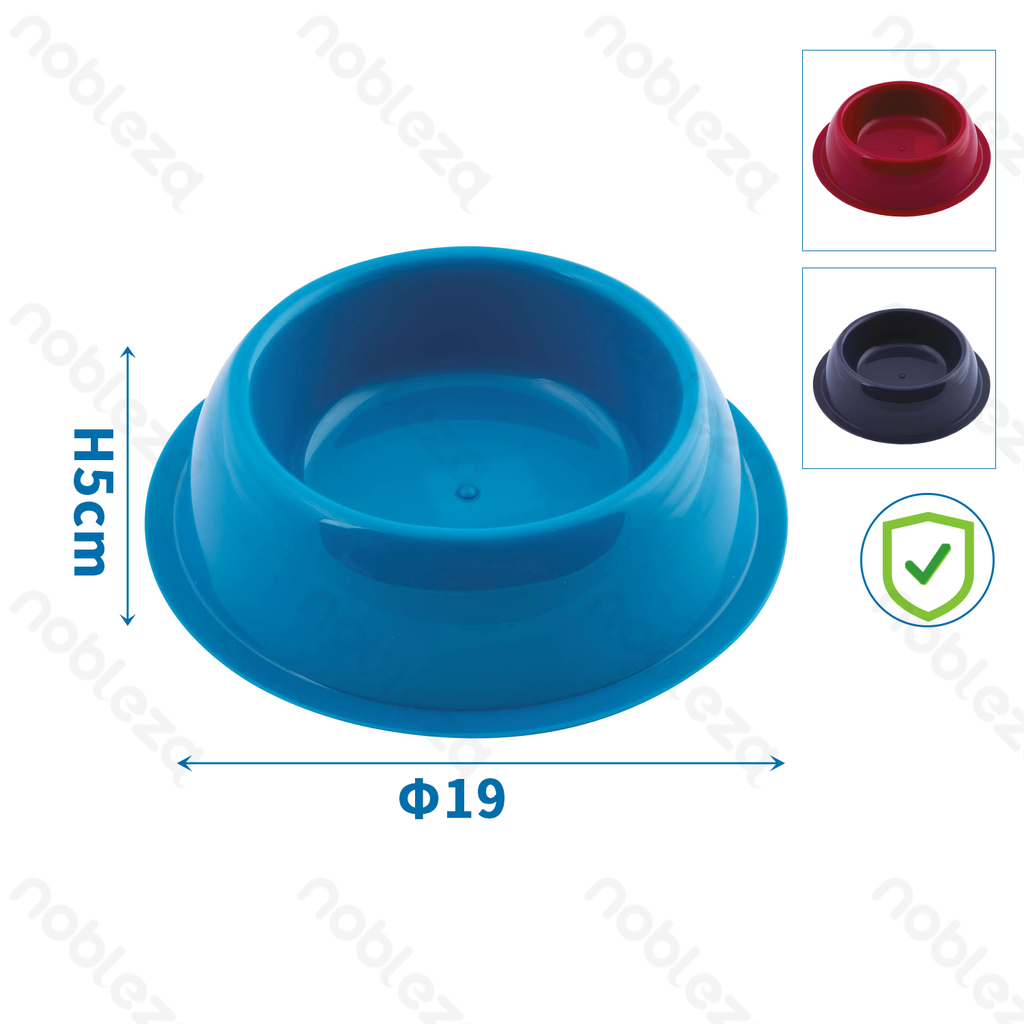 [B40703HC9] Nobleza Klassieke plastic voerbak voor huisdieren