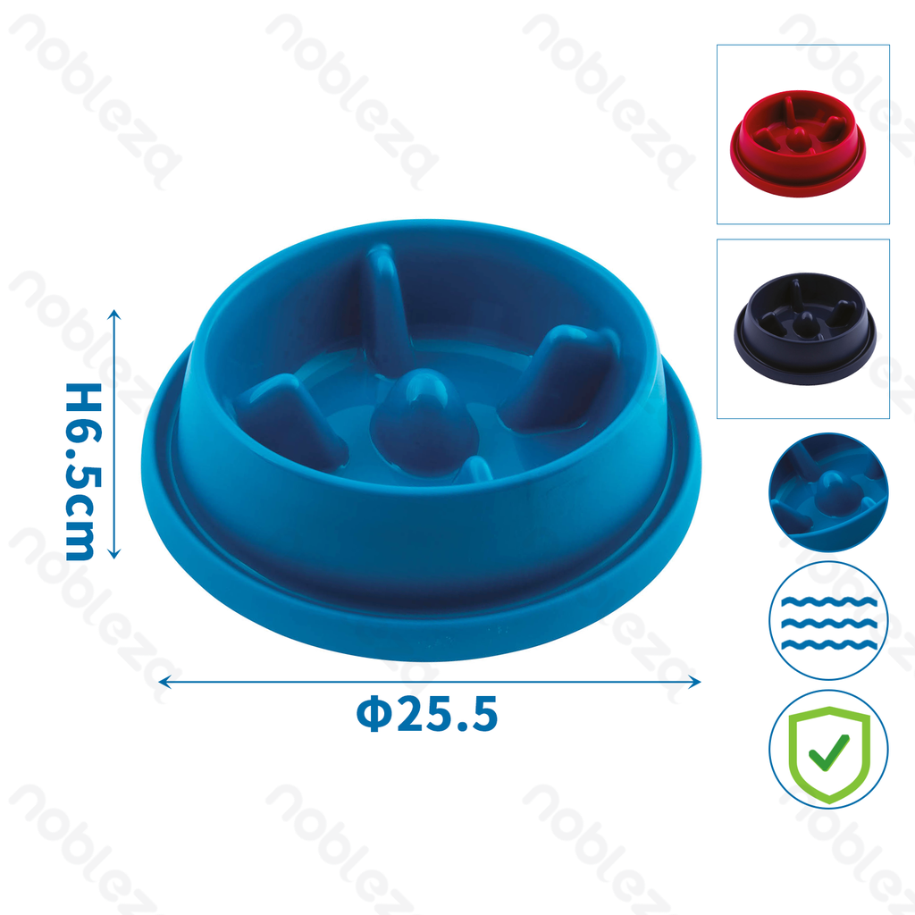 [B40703HD3] Nobleza Antislip antischrok voerbak voor huisdieren