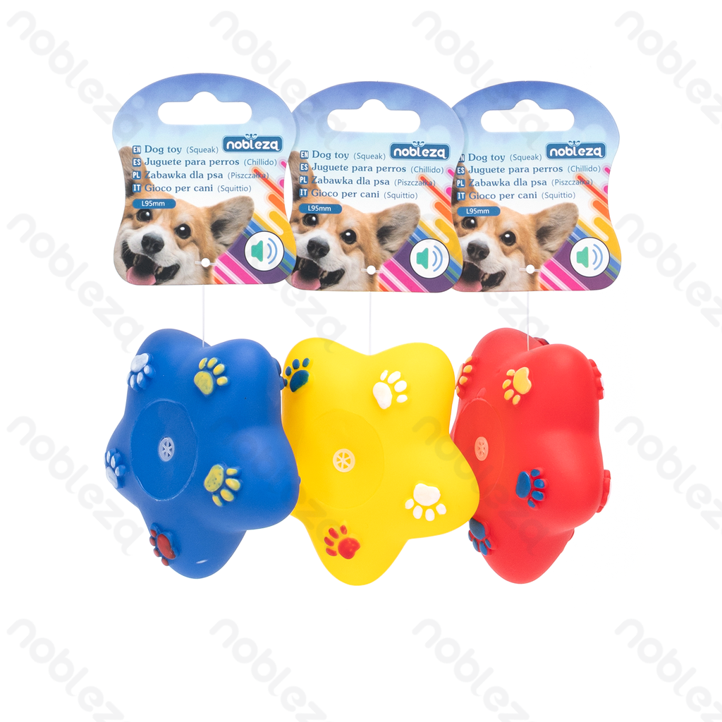 [B40708HG9] Nobleza Vinyl Squeaky Dog Toy