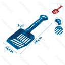 Aigostar Kunststof kattenbakschep voor huisdieren