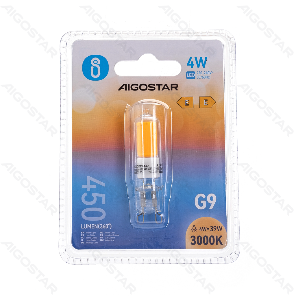 LED Bulb Beads, Glass, G9, 4W