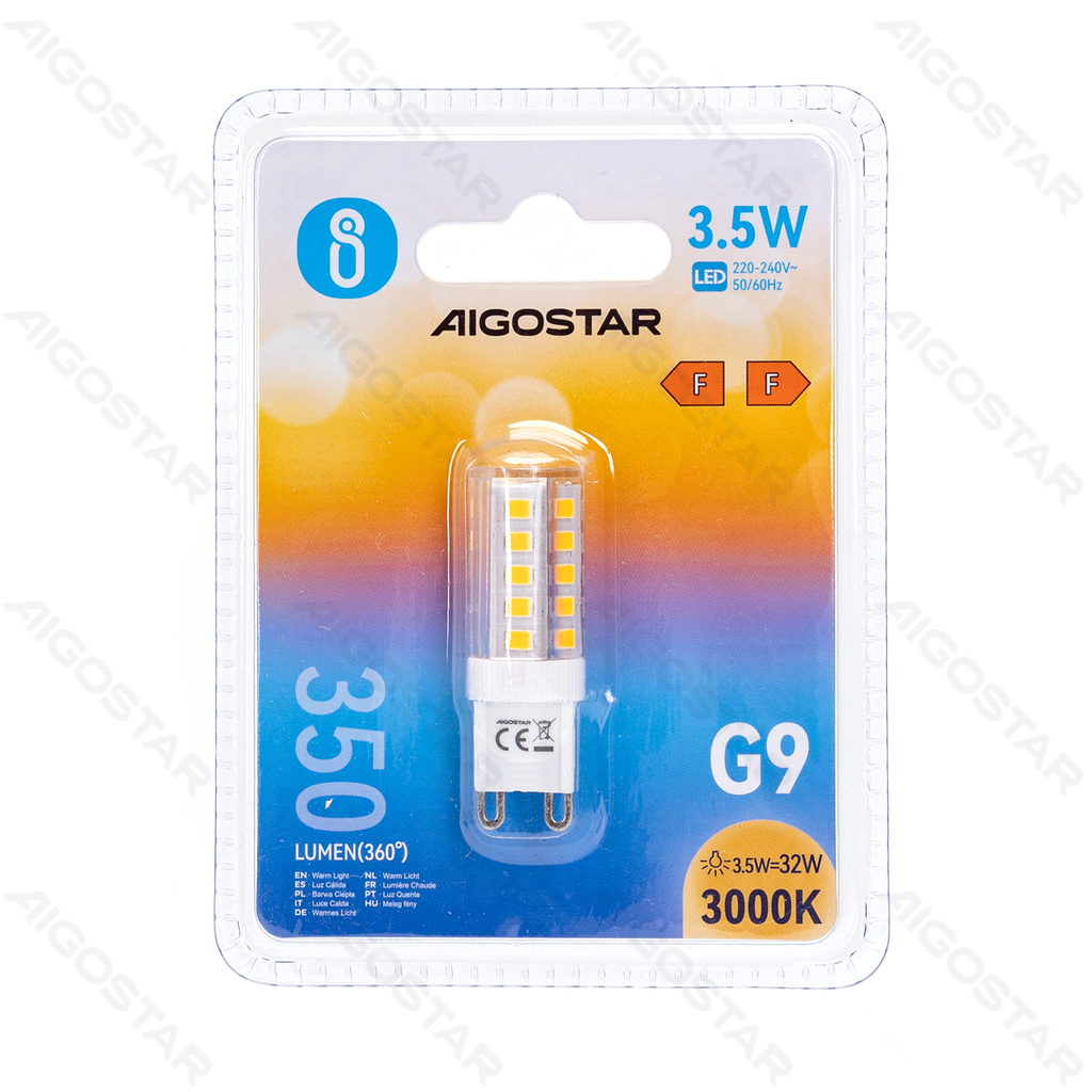 [B10101H26] Aigostar LED Lampkralen G9 3.5W