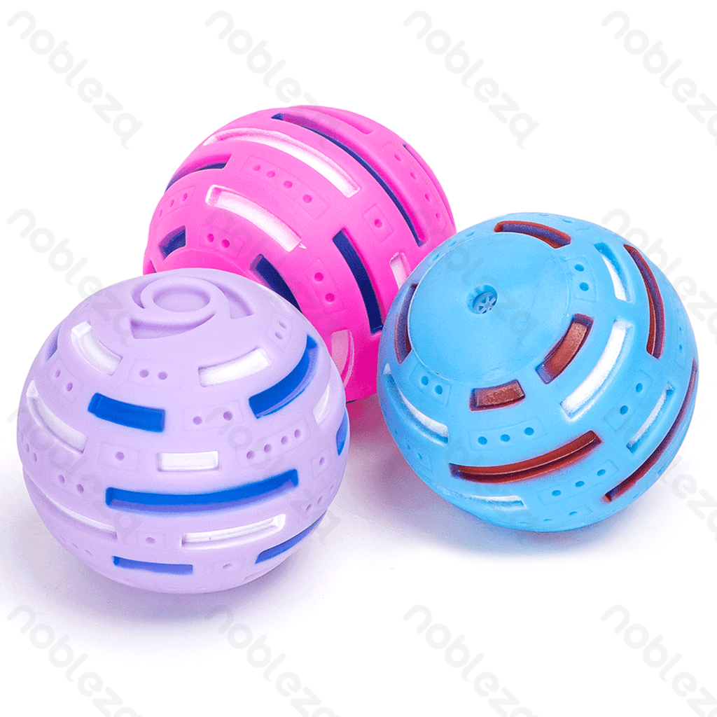 [B40708HH8] Nobleza Vinyl Balls: Dog Toys with Sound