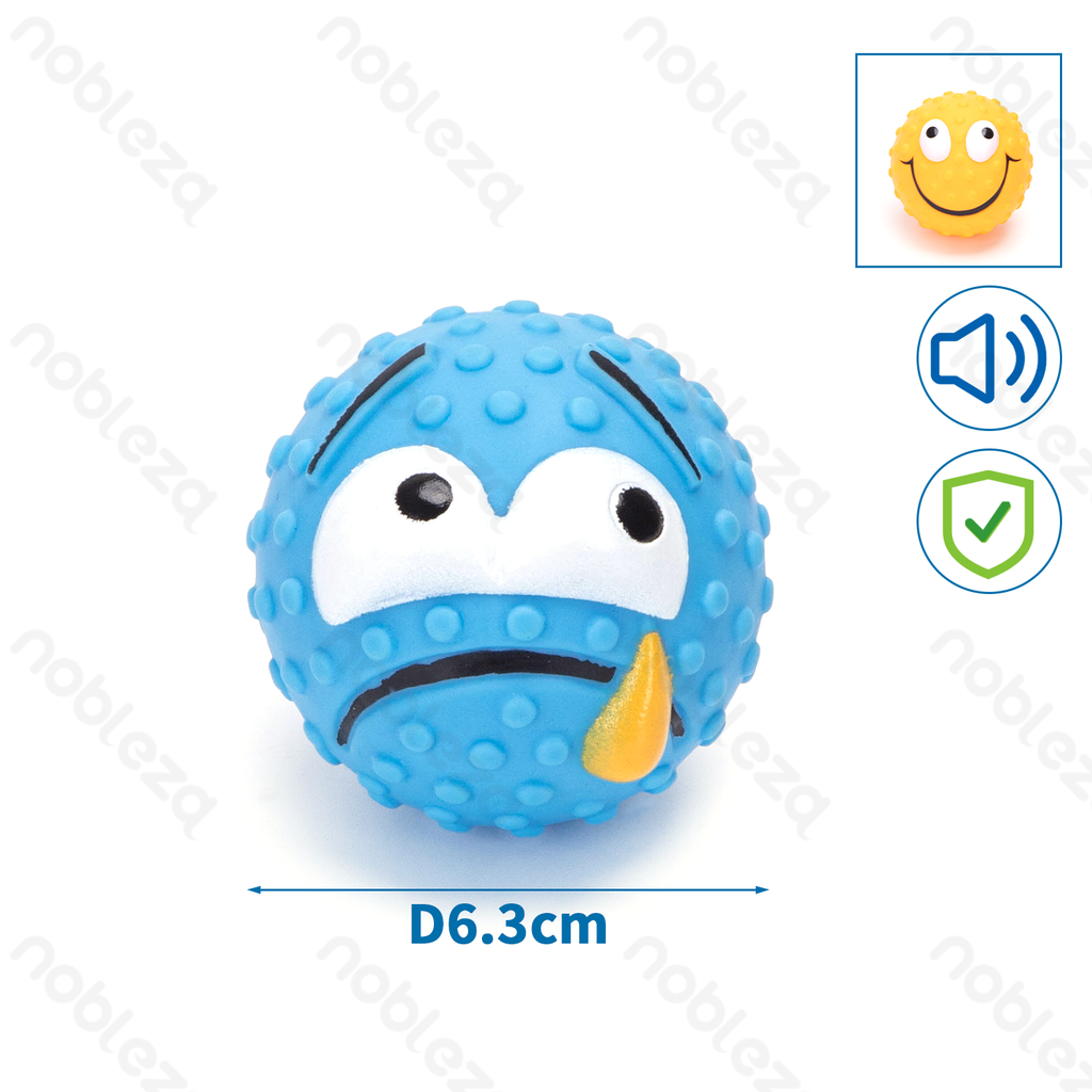 [B40708HI2] Nobleza Emoticon Vinyl Dog Squeaky Toy