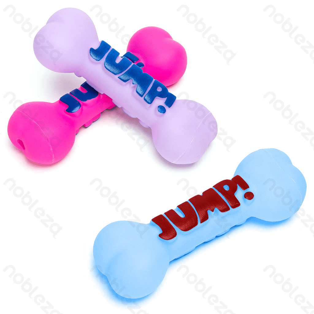 [B40708HH7] Nobleza Vinyl Dog Bones with Sound