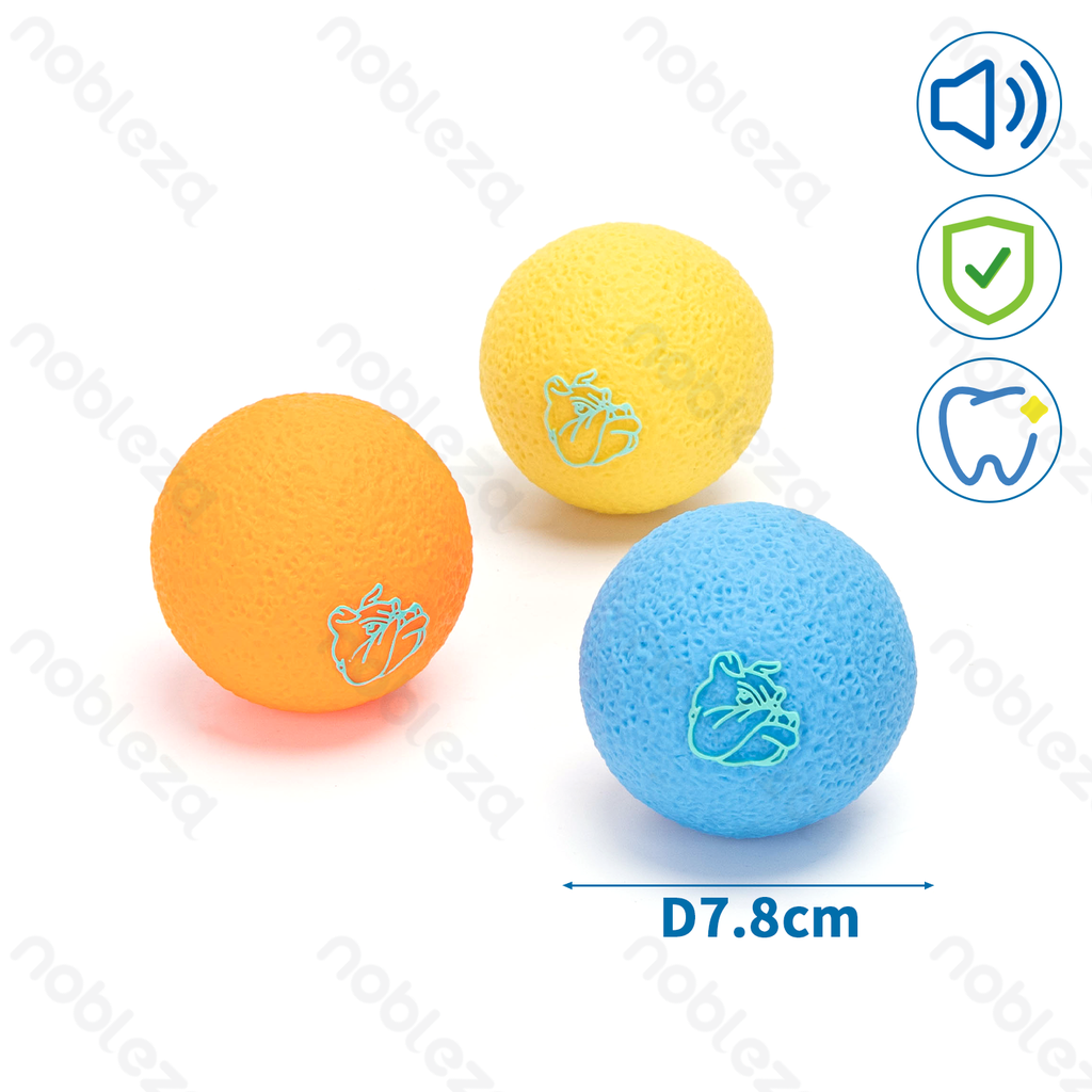 [B40708HI3] Nobleza Bal squeaky vinyl dog toy