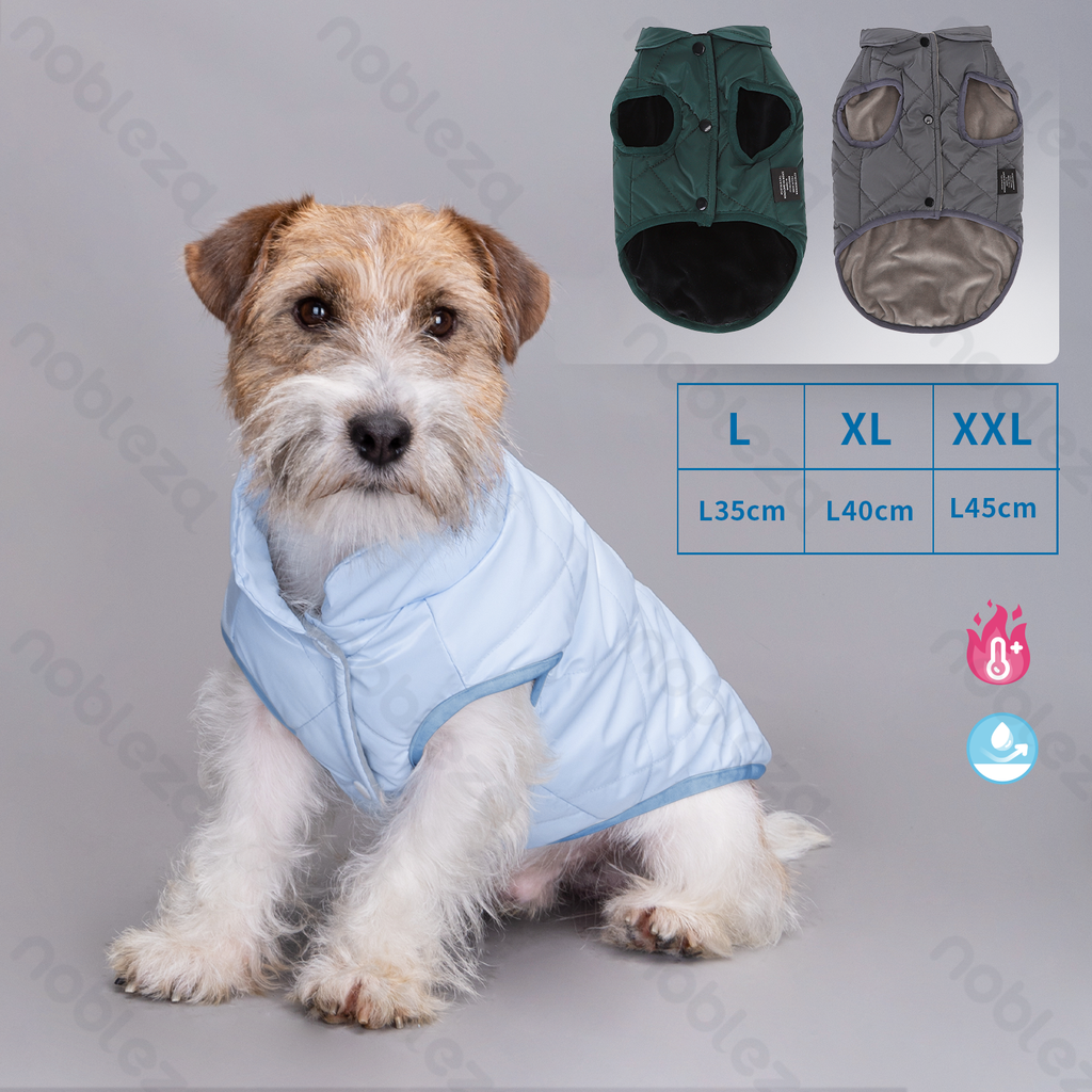 [B40701C6W] Nobleza Sleeveless Jacket with High Collar