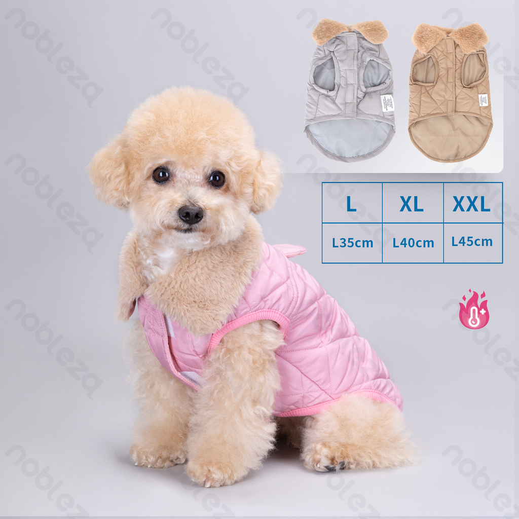 Nobleza Quilted Jacket with Fur Collar