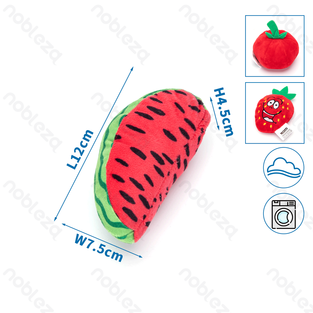 [B40708C58] Nobleza Kuscheltier Erdbeere/Apfel/Wassermelone