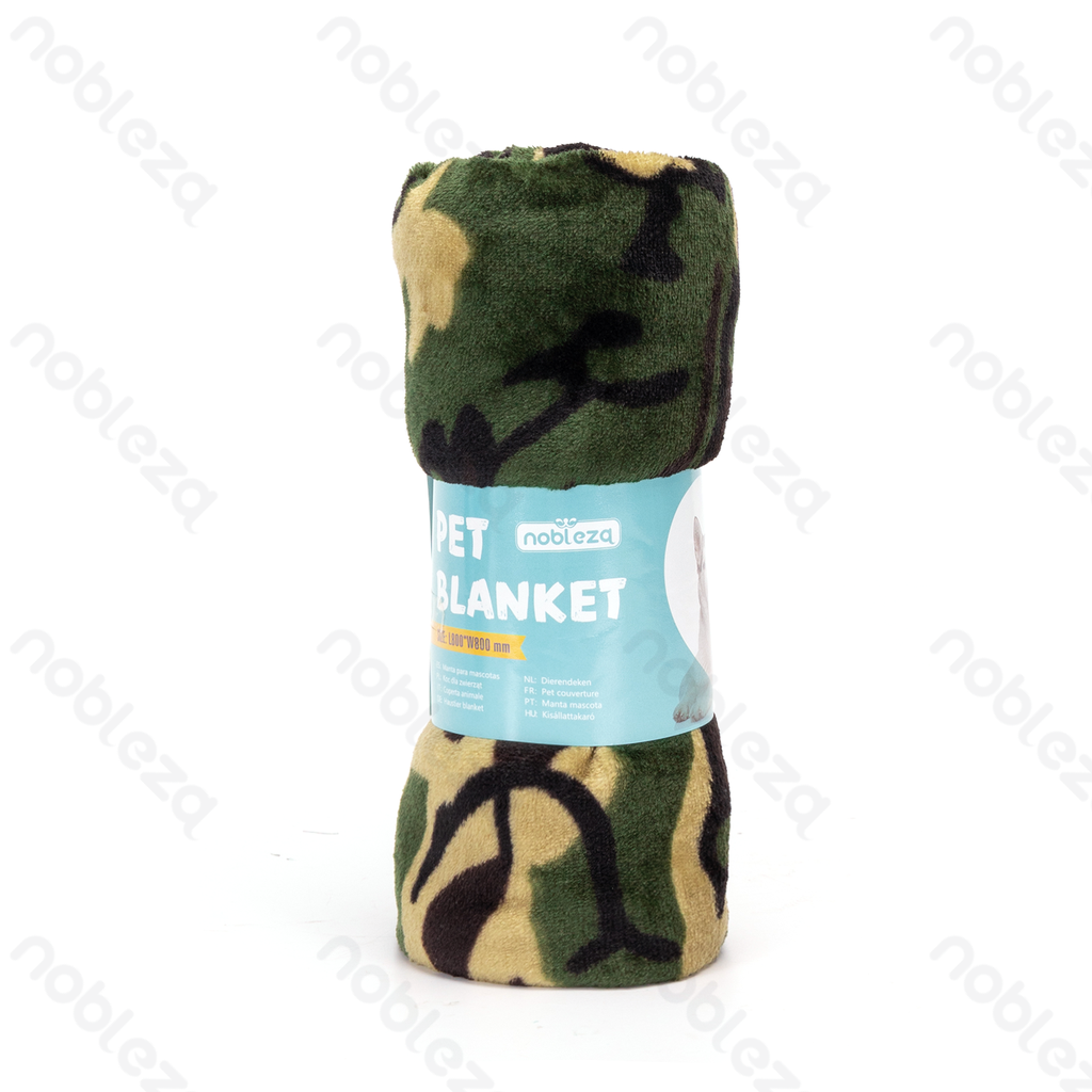 [B40703H5R] Nobleza Decke mit Camouflage-Muster für Haustiere