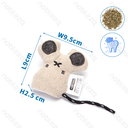 Nobleza Knuffel muis met kattenkruid