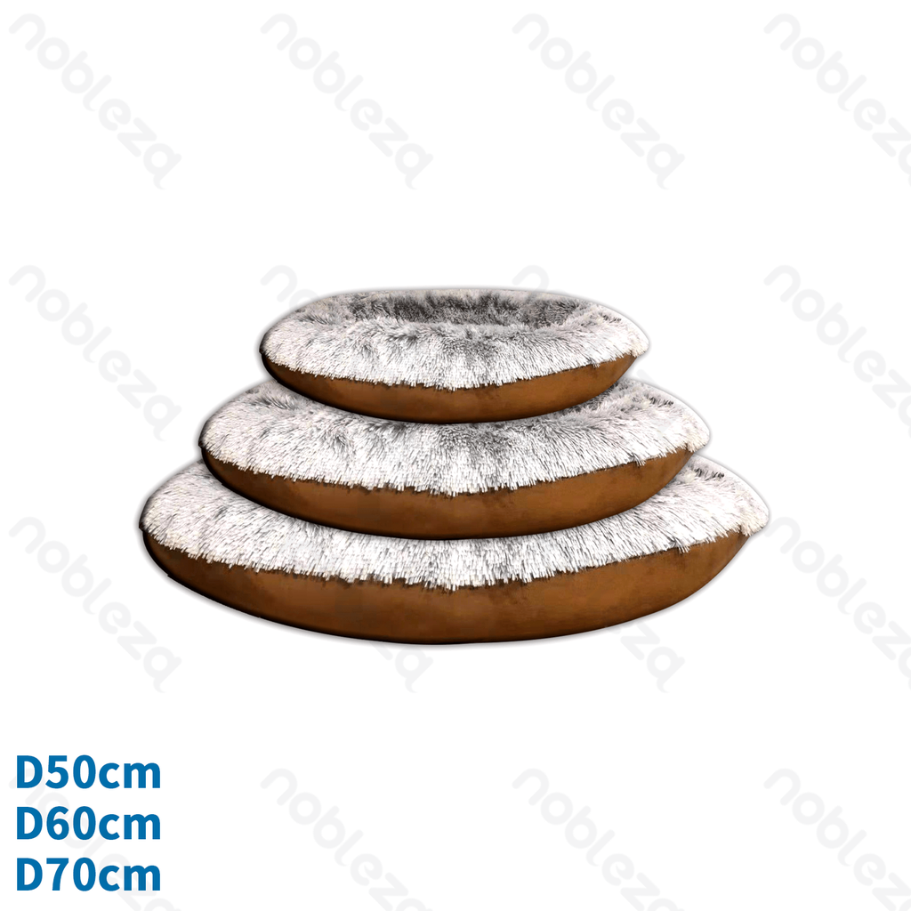 [B40703G5D] Nobleza 3-teiliges Plüsch-Haustierbett-Set