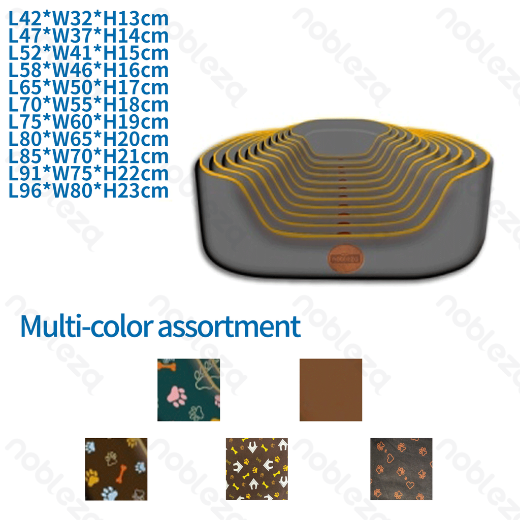 [B40703G5J] Nobleza 11-teiliges Hundekorb-Set mit Aufdruck