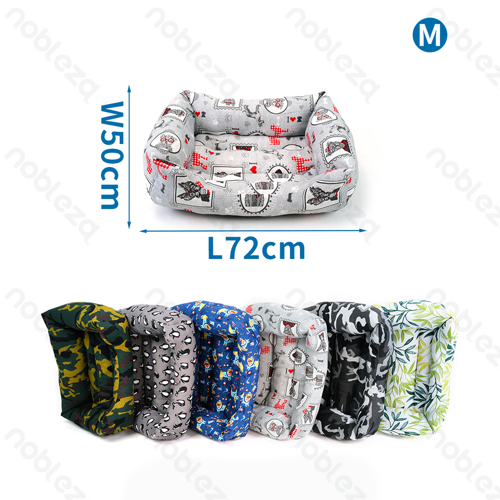 [B40703G1K] Nobleza Einseitig bedrucktes Haustierbett E