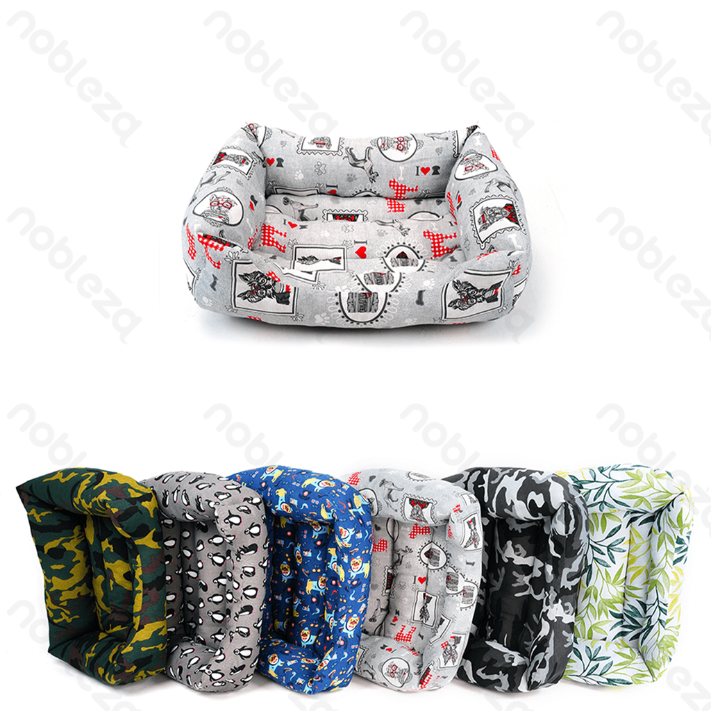 [B40703G1J] Nobleza Einseitig bedrucktes Haustierbett E