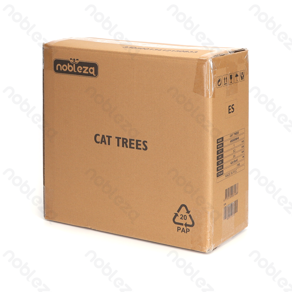 Nobleza Vierkleurige vierkante krabpaal met kralen