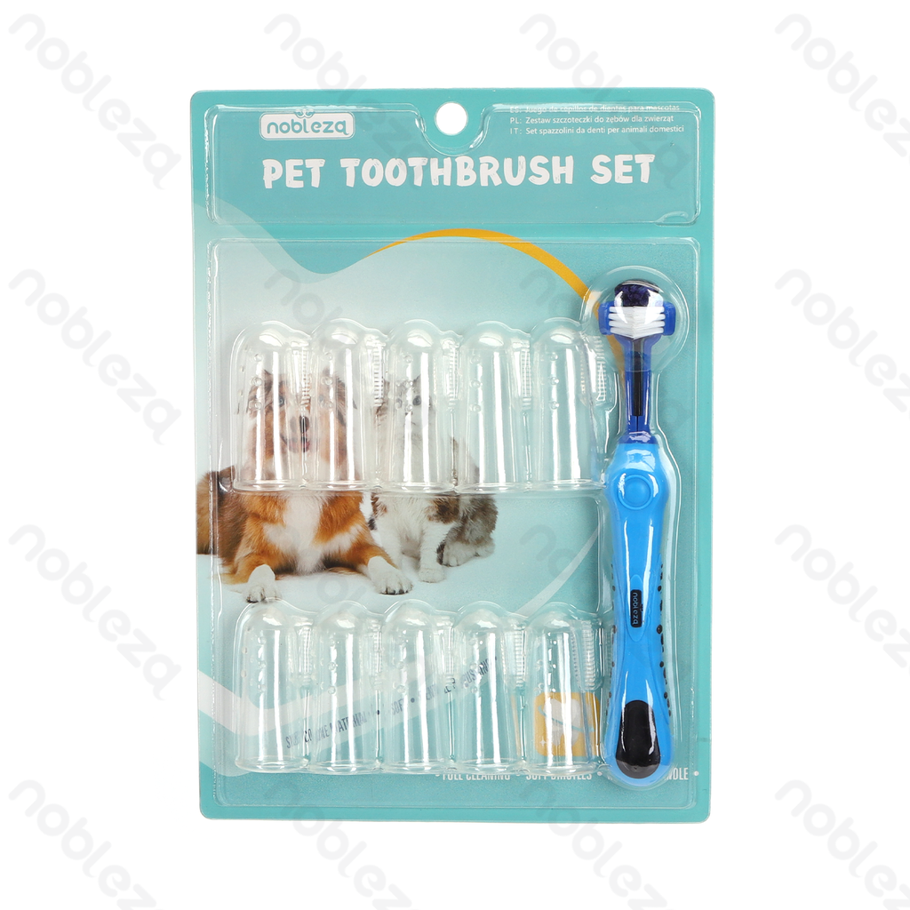 [B40702B1J] Nobleza Pet Toothbrush Set