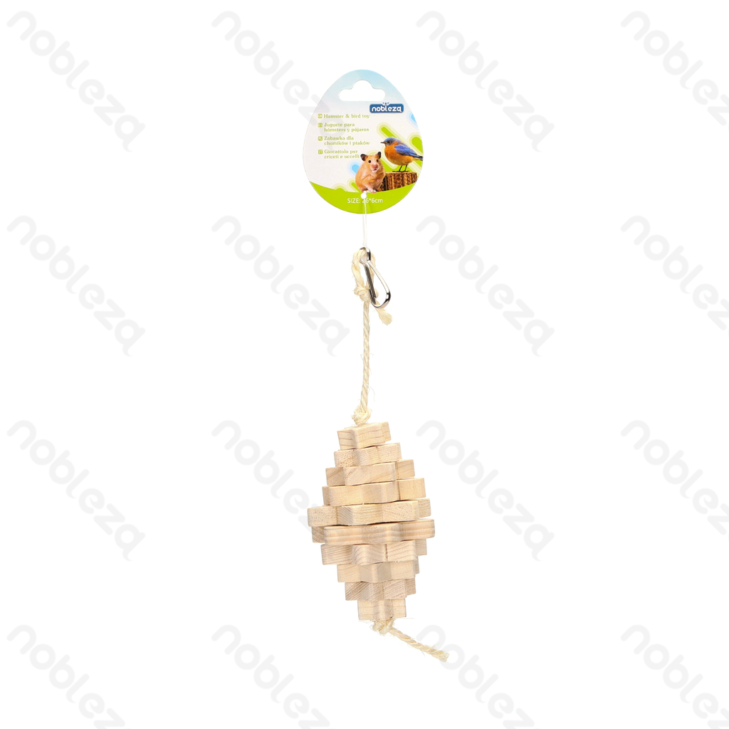 [B40601AN4] Nobleza Koord met houten sterren