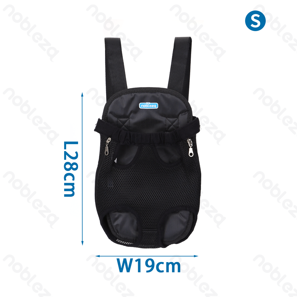 [B40707AH3] Nobleza Rucksack für Haustiere mit Öffnung für die Pfoten