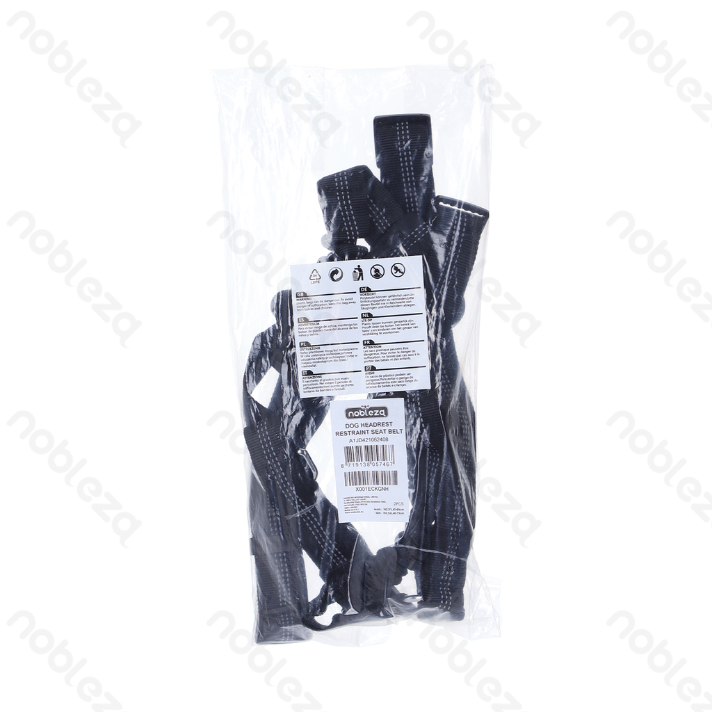 [B40707A1J] Nobleza Headrest and Safety Harness for Dogs