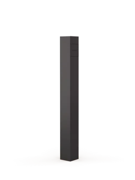 [EVOC-332-B-E-B] Smappee Ladestation EV One, 1-3-phasig, 22 kW, Bodenmontage, 1x Typ-2-Steckdose, schwarz + Anker