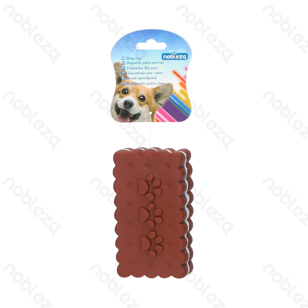 [B40708ZTC] Nobleza Koek Piepend speelgoed voor honden van vinyl