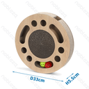 Aigostar Rond krabspeelgoed voor katten (2-in-1)