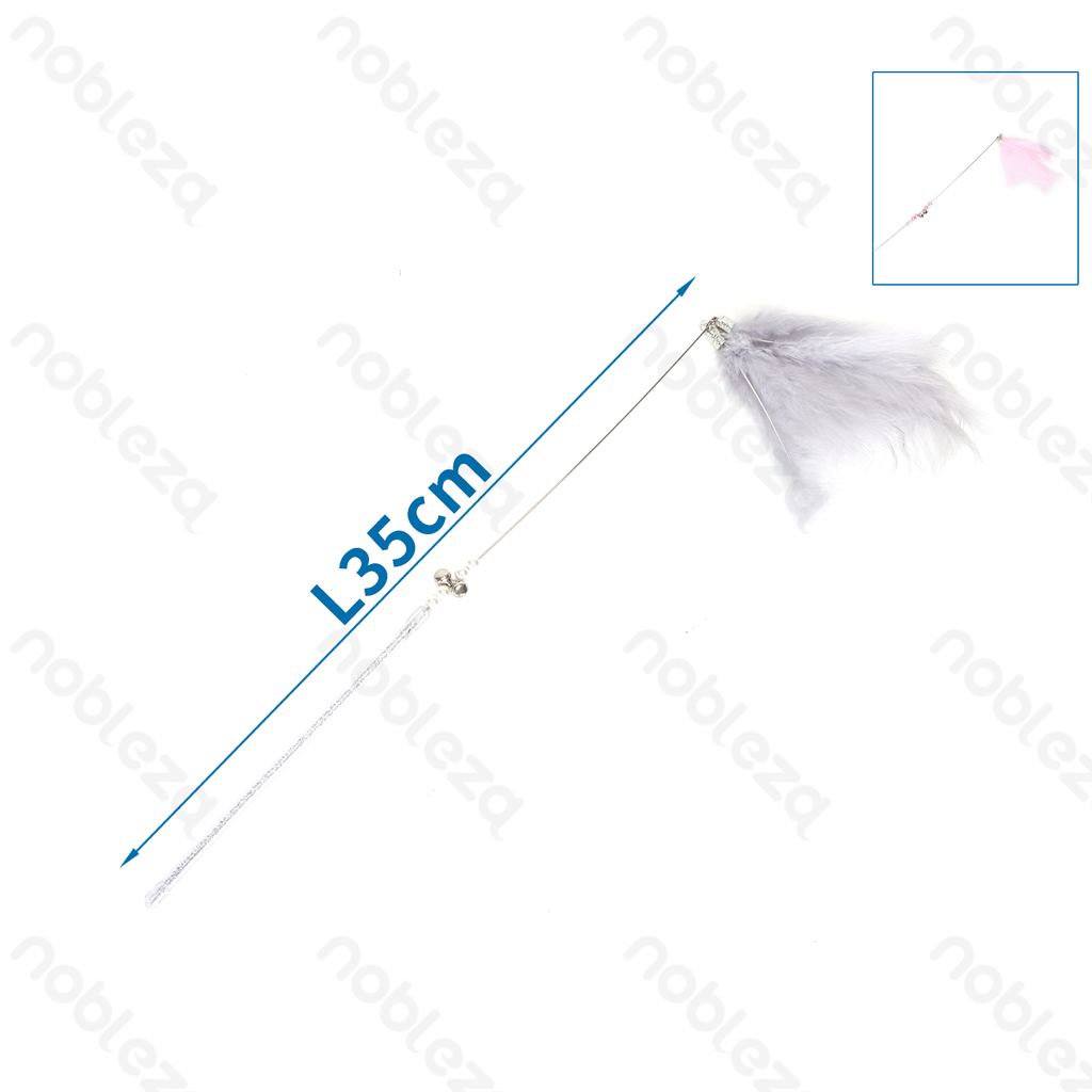 Nobleza Cat Toy Fishing Rod with Feather