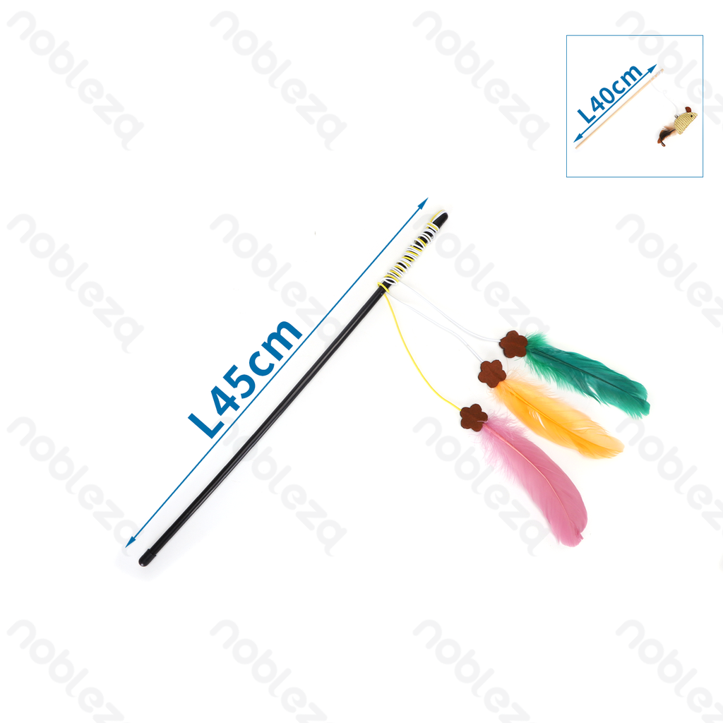 [B40307ZSI] Aigostar Speelgoedhengel voor katten met veer