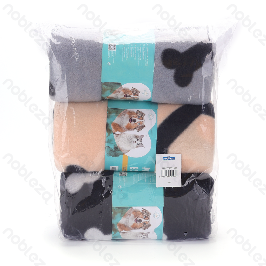 [B40703ZFB] Aigostar Deken met botpatroon voor huisdieren