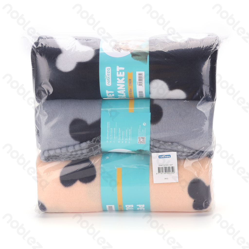 [B40703ZFA] Aigostar Deken met botpatroon voor huisdieren