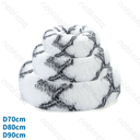 Nobleza 3-delig pluche diep huisdierbed