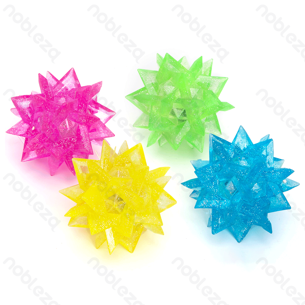 Balle Spikybal Nobleza avec lumière LED clignotante