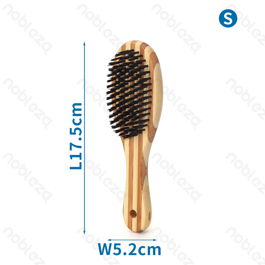 [B40706WQQ] Nobleza Single-sided brush comb with zebra print