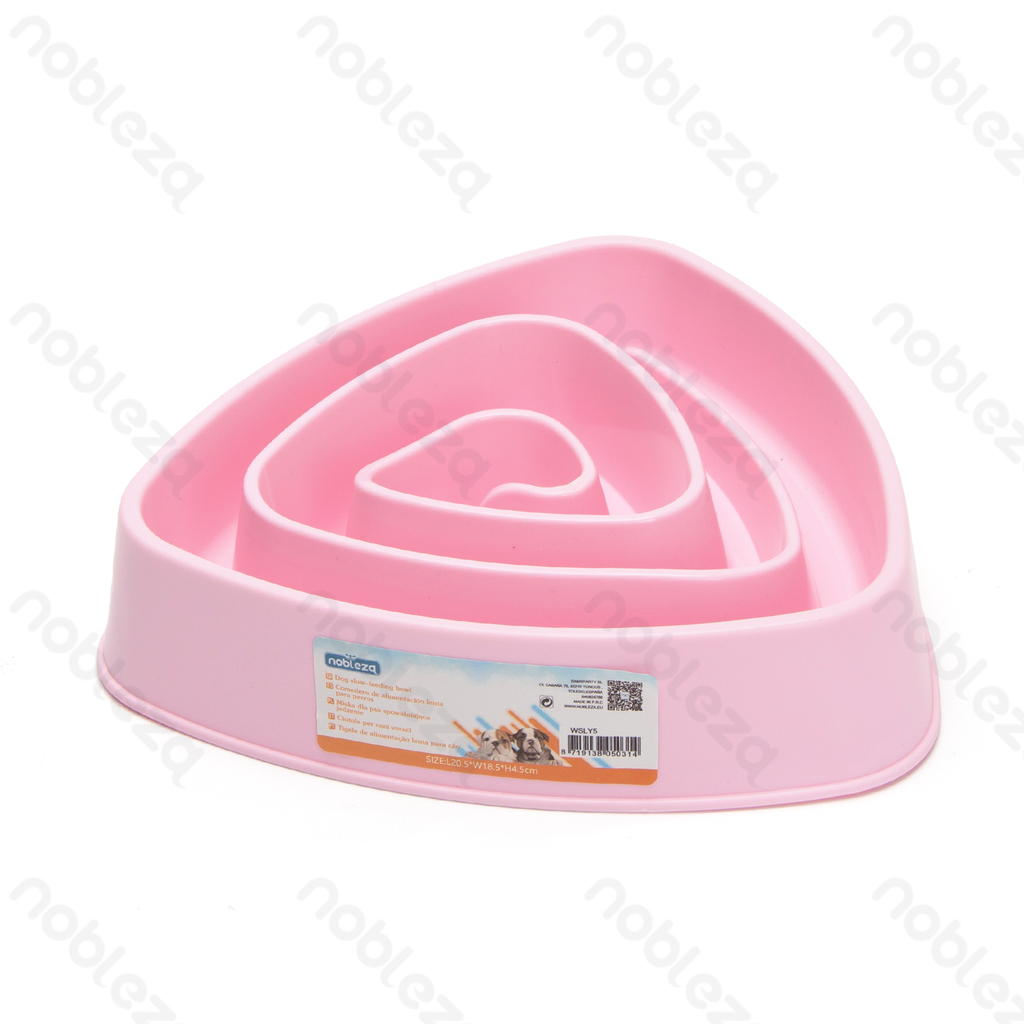 [B40703WSL] Nobleza Anti-Gulping Pet Bowl with Screw-On Lid