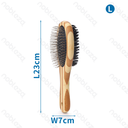 Nobleza Double-Sided Animal Comb with Zebra Print