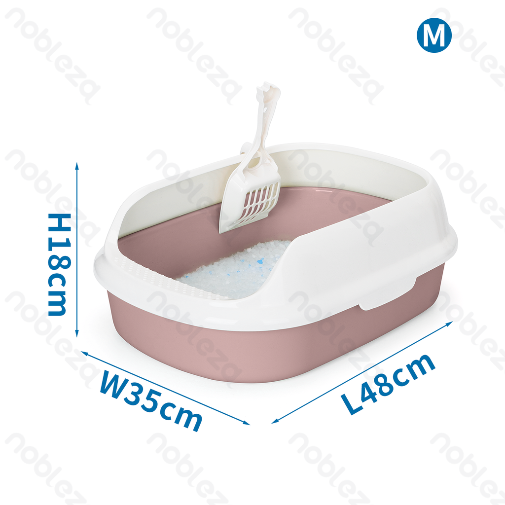 [B40304WLI] Nobleza Enclosed Litter Box with Scoop