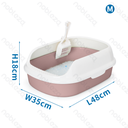 Nobleza Gesloten kattenbak met schep