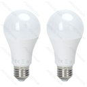LED bulb with light and motion sensor, A60 E27, 12W, 3000K, 2-pack, available online
