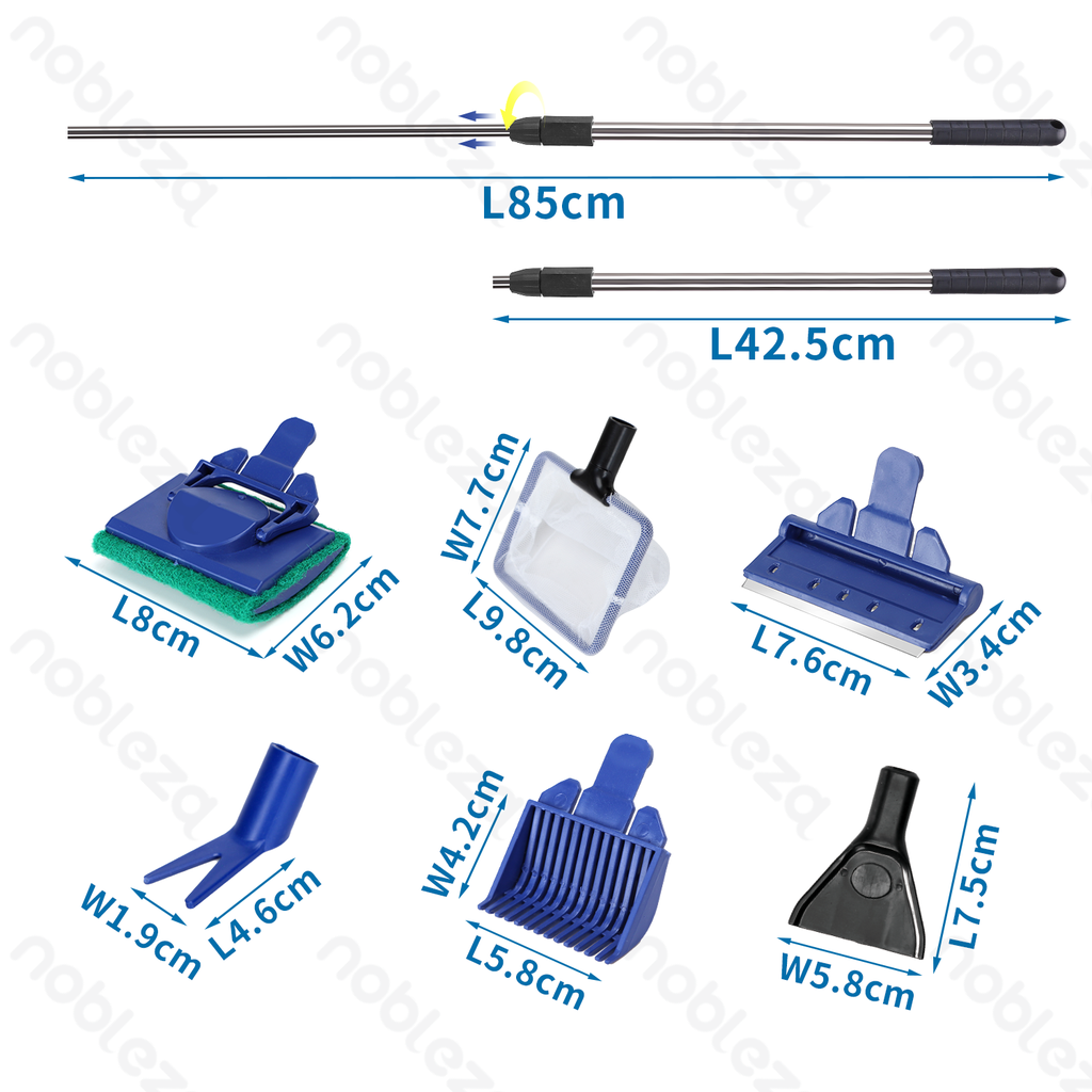 [B40802M14] Nobleza 5-in-1 aquariumreinigingsset
