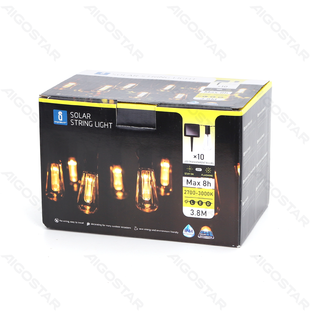 [B10201VRI] Aigostar LED Solar Lichtsnoer