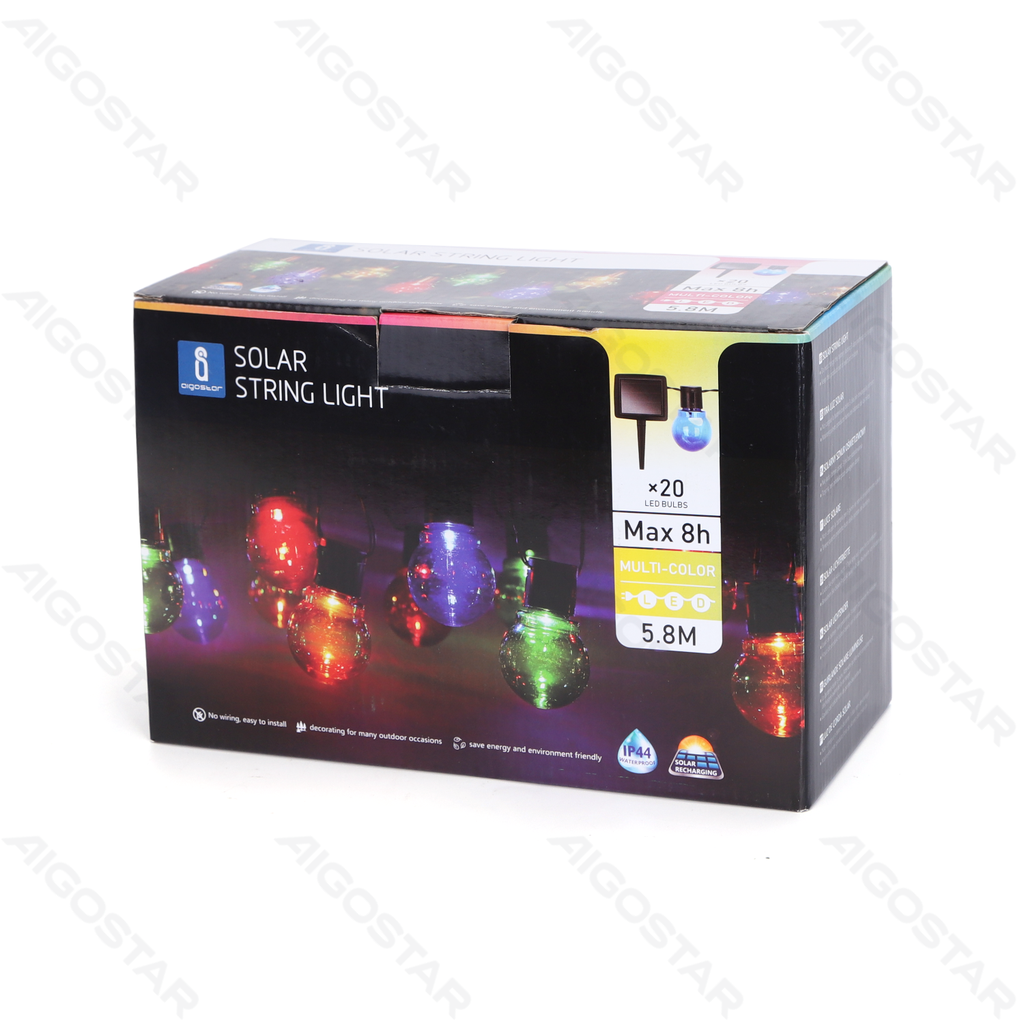 [B10201VRH] LED-Solar-Lichterkette RGB
