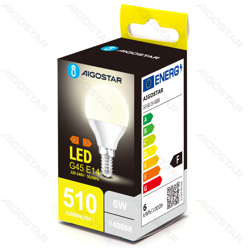 [B10105MQS] LED G45 E14 6W 4000K