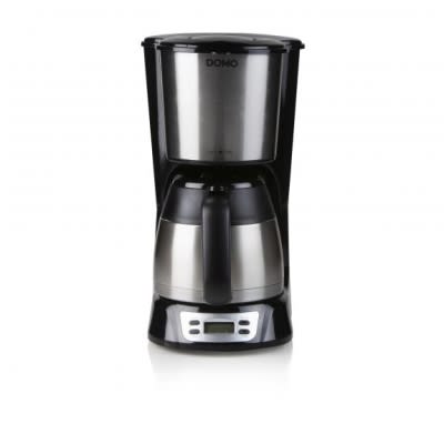[6088352] DOMO Cafetière 1L noir/ acier inoxydable