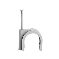 Hechtklem Fixfor ronde kabel diam. 22mm -grijs- spijker 20mm (verpakking 40 stuks)