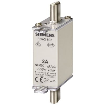 Meszekering NH GR000 AC 500V/DC 250V 35A met niet-geÏsoleerde trekkers