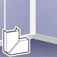 [0035634] LEGRAND DLP platte hoek wit
