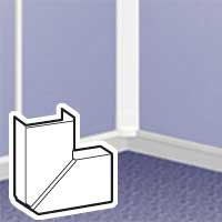 [0112638] LEGRAND DLP platte hoek wit